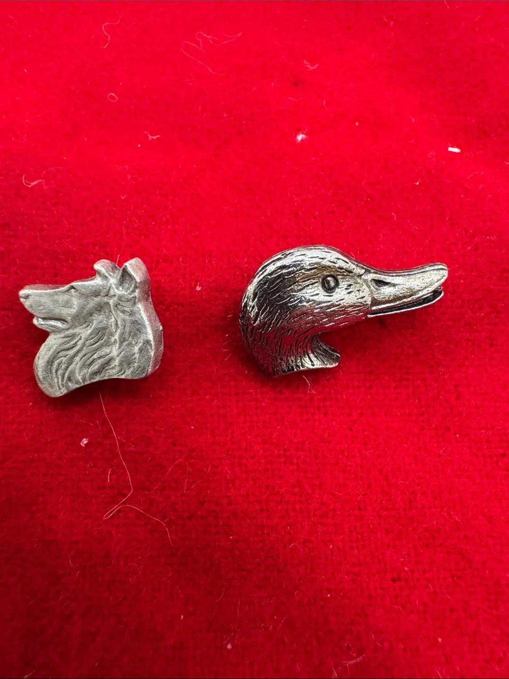 Vintage Versatility: 5-in-1 Silver-Tone Tie Tack Set